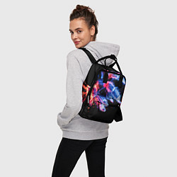 Рюкзак женский НЕОНОВЫЙ ПАУК, цвет: 3D-принт — фото 2