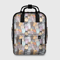 Рюкзак женский Котики, цвет: 3D-принт