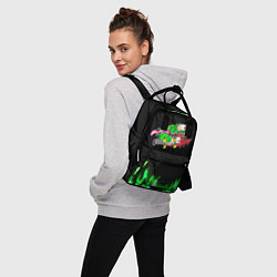 Рюкзак женский Лизун на скейте, цвет: 3D-принт — фото 2