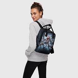 Рюкзак женский АКУЛА МОНСТР, цвет: 3D-принт — фото 2