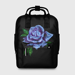 Рюкзак женский Сапфировая роза, цвет: 3D-принт