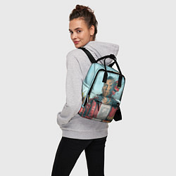 Рюкзак женский Обложка Logic, цвет: 3D-принт — фото 2