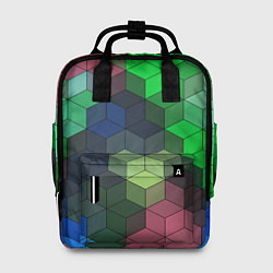 Женский рюкзак Разноцветный геометрический уз