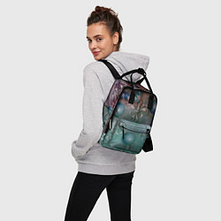 Рюкзак женский Объемная абстракция - Флер-де-лис, цвет: 3D-принт — фото 2