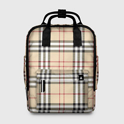 Женский рюкзак Клетчатый принт в стиле Burberry