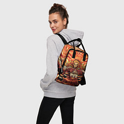 Рюкзак женский Пламенный столб Ренгоку Кенджуро, цвет: 3D-принт — фото 2