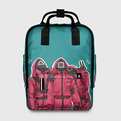Рюкзак женский Игра в кальмара Персонажи, цвет: 3D-принт