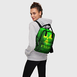 Рюкзак женский STALKER LOGO RADIATOIN NEON TOXIC, цвет: 3D-принт — фото 2