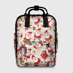 Рюкзак женский Дед Мороз!, цвет: 3D-принт