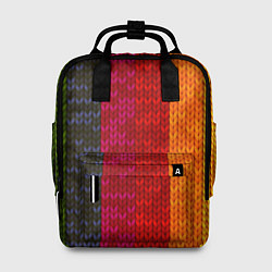 Рюкзак женский Вязаная радуга, цвет: 3D-принт