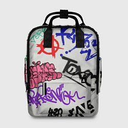 Рюкзак женский Уличные надписи, цвет: 3D-принт