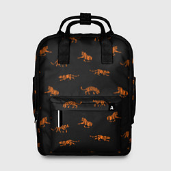 Рюкзак женский Тигры паттерн Tigers pattern, цвет: 3D-принт