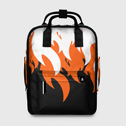 Рюкзак женский Оранжевый Огонь, цвет: 3D-принт