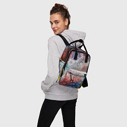 Рюкзак женский ЦветоТрэш, цвет: 3D-принт — фото 2