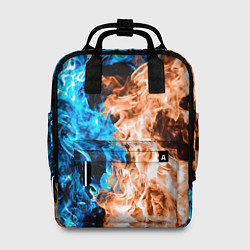 Рюкзак женский Огненное пламя, цвет: 3D-принт
