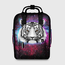 Женский рюкзак ТИГР В НЕОНОВОМ КОСМОСЕ NEON TIGER GALAXY