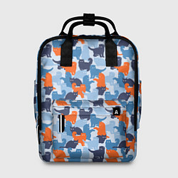Рюкзак женский Разные Кошечки, цвет: 3D-принт