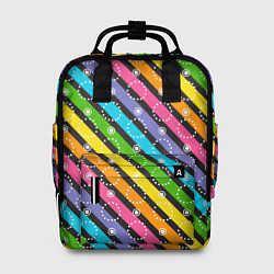 Рюкзак женский Радужные полосы микс, цвет: 3D-принт
