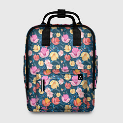 Рюкзак женский Поле цветов, цвет: 3D-принт