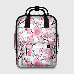 Рюкзак женский Весенняя сакура, цвет: 3D-принт