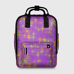 Рюкзак женский Космос, лиловое звёздное небо, цвет: 3D-принт