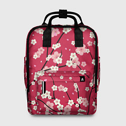 Рюкзак женский Цветы на ветках, цвет: 3D-принт
