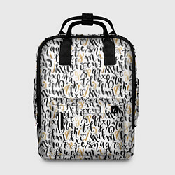 Рюкзак женский Буквы с точками, цвет: 3D-принт
