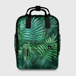 Рюкзак женский Tropical plants pattern, цвет: 3D-принт