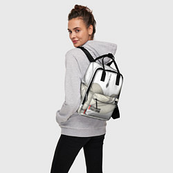 Рюкзак женский РОСКОСМОС на белом, цвет: 3D-принт — фото 2
