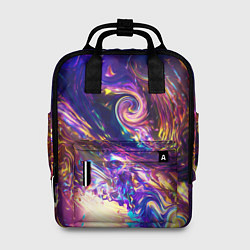 Рюкзак женский Neon space pattern 3022, цвет: 3D-принт