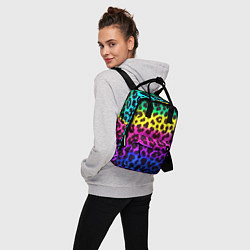 Рюкзак женский Leopard Pattern Neon, цвет: 3D-принт — фото 2