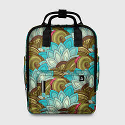Рюкзак женский Абстрактные лепестки цветов, цвет: 3D-принт