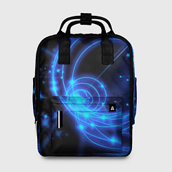 Рюкзак женский Неоновый космос Neon space, цвет: 3D-принт