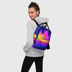 Рюкзак женский Растекание красок, цвет: 3D-принт — фото 2