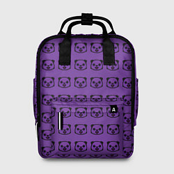 Рюкзак женский Purple Panda, цвет: 3D-принт