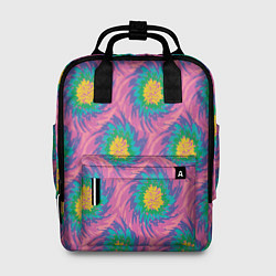 Рюкзак женский Тай-дай, яркие пятна, цвет: 3D-принт