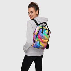 Рюкзак женский Радужный рисунок, цвет: 3D-принт — фото 2