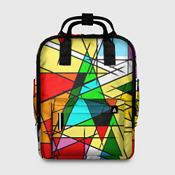 Рюкзак женский ЦВЕТНОЙ ВИТРАЖ, цвет: 3D-принт