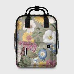 Рюкзак женский Цветы Красочный Вечерний Узор, цвет: 3D-принт