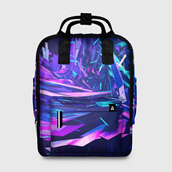 Рюкзак женский Абстрактная неоновая композиция Abstract neon comp, цвет: 3D-принт