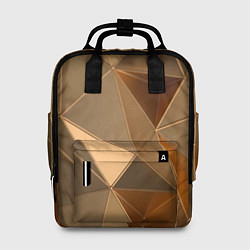 Женский рюкзак Золотые 3D треугольники