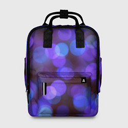 Рюкзак женский Фиолетовые блики боке, цвет: 3D-принт