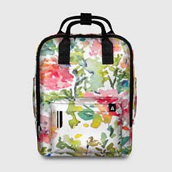 Рюкзак женский Floral pattern Watercolour Summer, цвет: 3D-принт