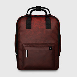 Рюкзак женский Мраморный красно-черный градиент, цвет: 3D-принт