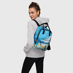 Рюкзак женский Горное озеро осенним днём, цвет: 3D-принт — фото 2