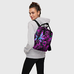 Рюкзак женский Purple flowers pattern, цвет: 3D-принт — фото 2