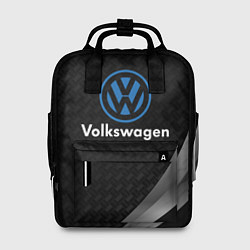 Рюкзак женский Volkswagen абстракция, цвет: 3D-принт