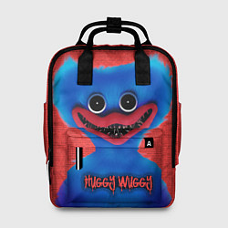 Рюкзак женский Хаги Ваги на красном фоне, цвет: 3D-принт