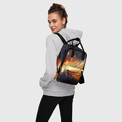 Рюкзак женский Центр вселенной - Абстракция, цвет: 3D-принт — фото 2