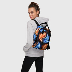 Рюкзак женский Инь - янь, огонь - вода, паттерн, цвет: 3D-принт — фото 2